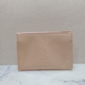 YSL Beaute Patent Leather Cosmetic Bag Clutch New